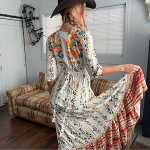 Farm Rio floral wrap maxi dress, XS